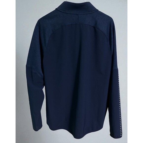 Under Armour Shirt XL Navy ColdGear 1/4 Zip Pullover Logo Wolf Husky Team Issue - Picture 3 of 6